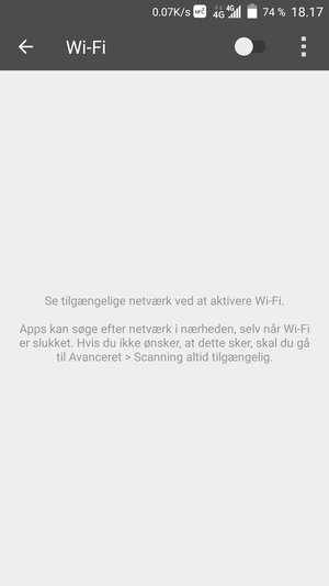 Aktiver Wi-Fi