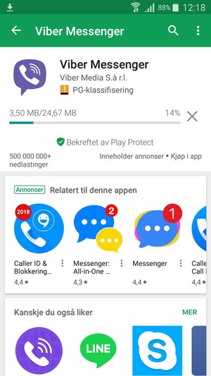 Vent til installasjonen er ferdig