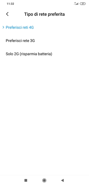 Seleziona la tua opzione preferita