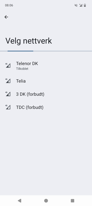 Vent til søket er ferdig