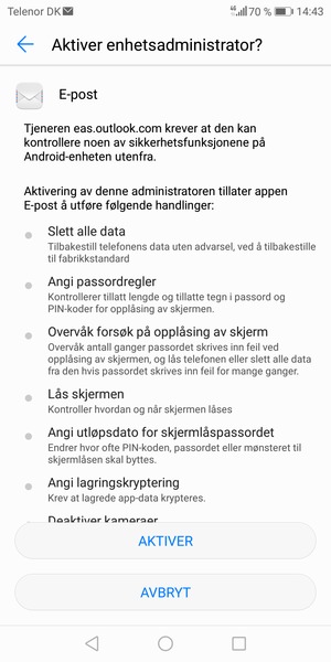 Velg AKTIVER