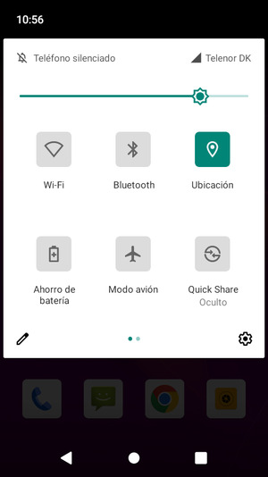 Desactive Ubicación