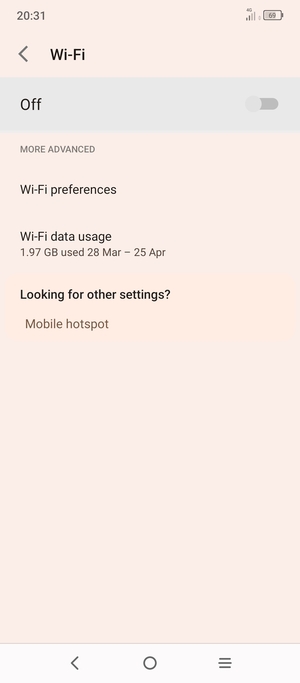 Turn Wi-Fi on