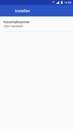 Selecteer Voicemailnummer