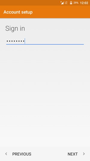 Enter your password and select NEXT