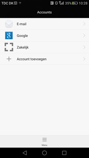 Selecteer Google