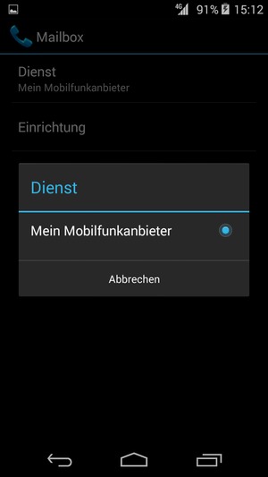 Wählen Sie Mein Mobilfunkanbieter
