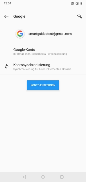 Wählen Sie Kontosynchronisierung