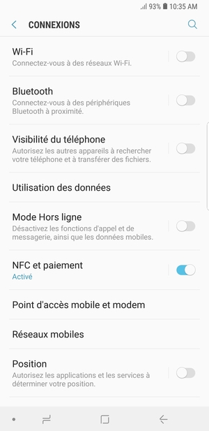 Sélectionnez Réseaux mobiles