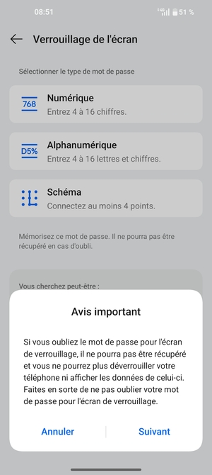 Sélectionnez Suivant