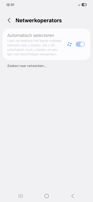 Wacht tot de zoekopdracht beëindigd is