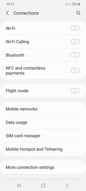 Select Mobile Hotspot and Tethering