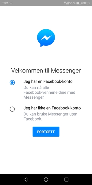 Applikasjonen er klar til bruk