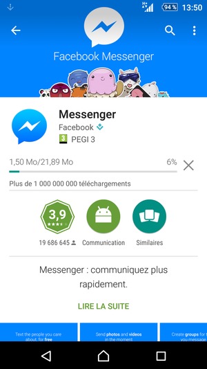Veuillez attendre la fin de la procédure d'installation