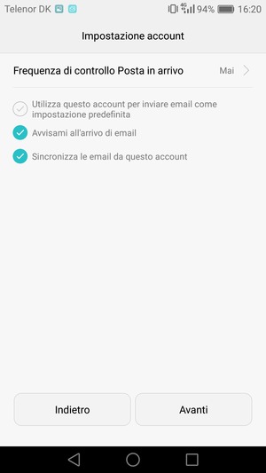 Seleziona Avanti