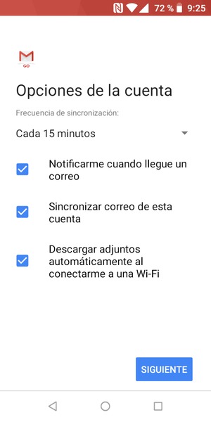 Seleccione SIGUIENTE