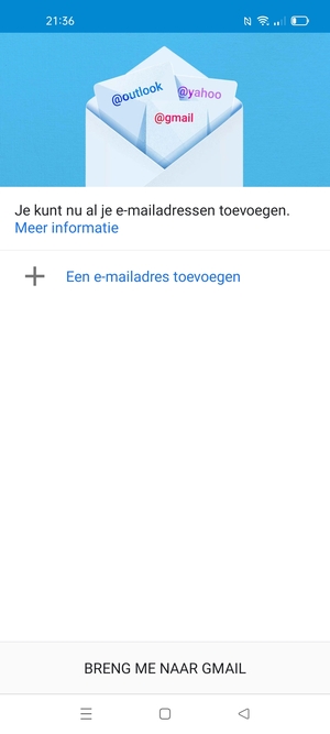 Selecteer Een e-mailadres toevoegen