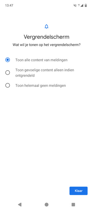 Selecteer uw voorkeursoptie en selecteer Klaar