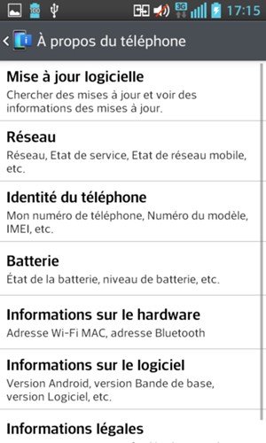 Sélectionnez Mise à jour logicielle
