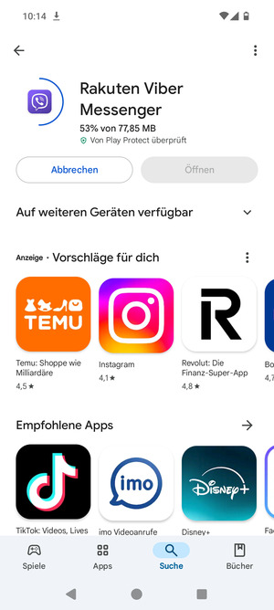 Warten Sie, bis der Installationsprozess  beendet ist