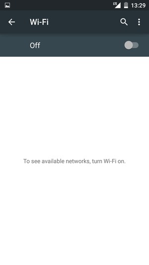 Turn on Wi-Fi