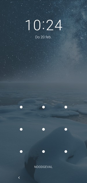 Uw telefoon is nu beveiligd met een schermvergrendeling