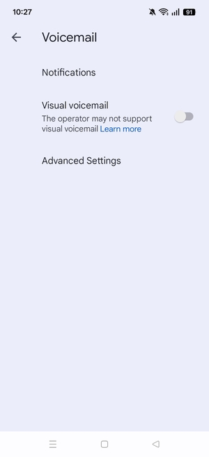 Select Advanced Settings