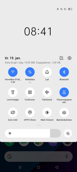Slå Wi-Fi og Bluetooth fra