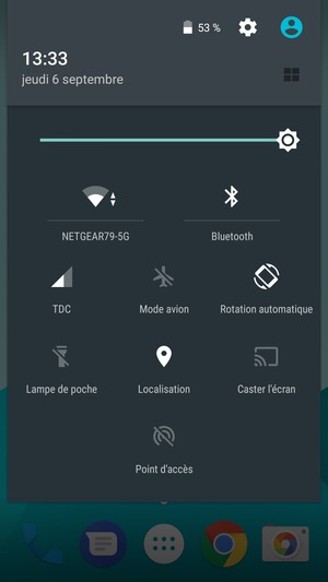 Désactiver Wi-Fi et Bluetooth