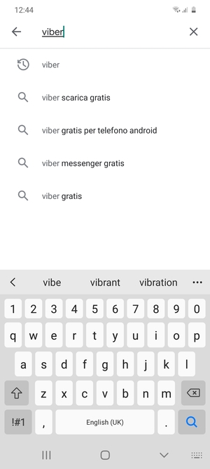 Inserisci il nome dell'app e seleziona Ricerca