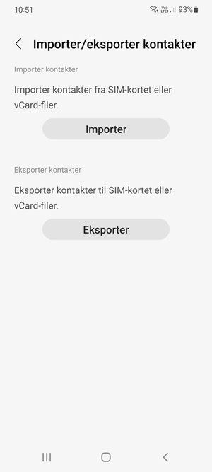 Velg Importer