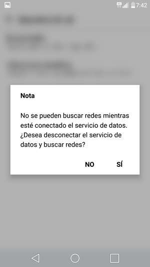 Seleccione SÍ