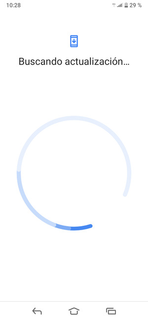 Espere a que la búsqueda termine