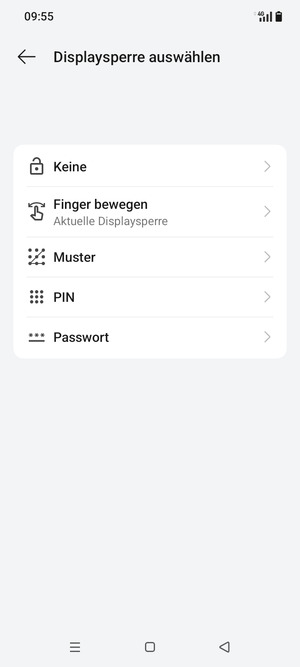 Wählen Sie Muster