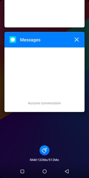 Sélectionnez l'icône Supprimer pour fermer toutes les applis en cours d'exécution