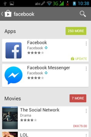 Select the app
