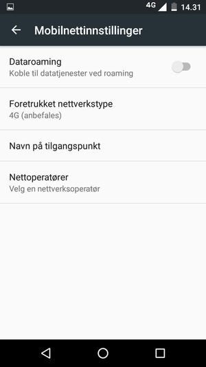 Velg Navn på tilgangspunkt