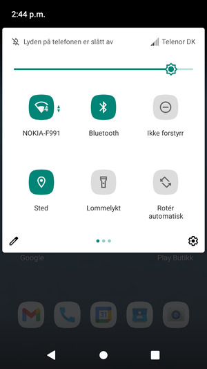 Slå av Wi-Fi og Bluetooth