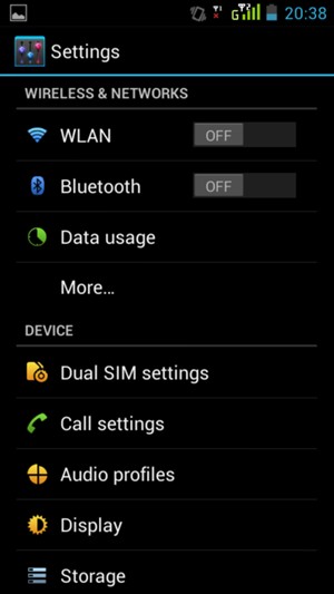 Select Dual SIM settings