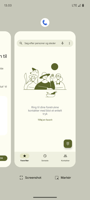 Swipe apps opad for at lukke dem