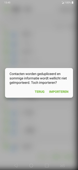 Selecteer IMPORTEREN