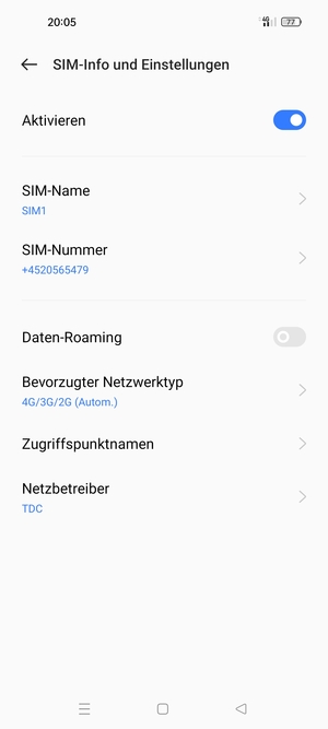 Um das Netzwerk zu wechseln, falls Probleme auftreten, wählen Sie Netzbetreiber