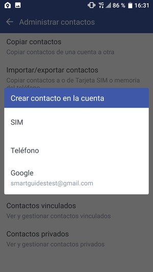 Seleccione Google