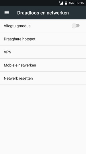 Selecteer Mobiele netwerken