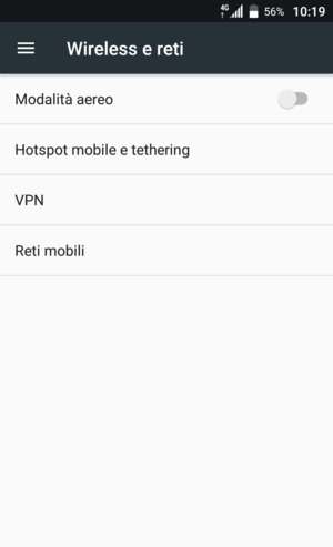 Seleziona Reti mobili