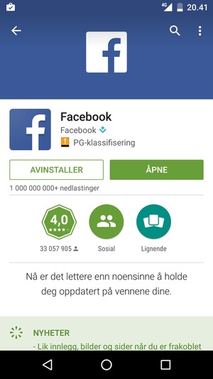 Velg ÅPNE