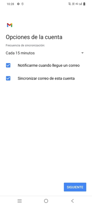 Seleccione SIGUENTE
