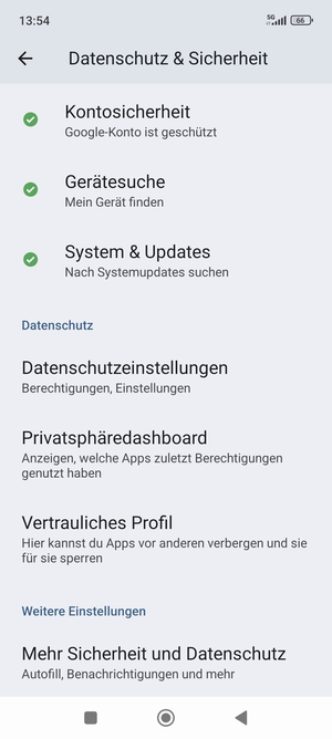 Scrollen Sie und wählen Sie System & Updates