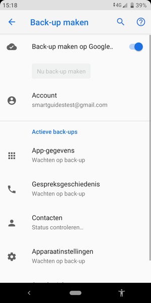 Selecteer Account