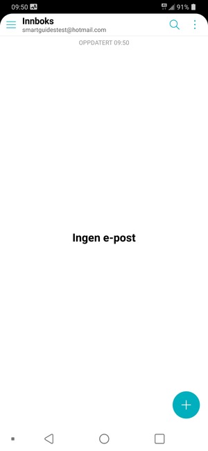 Hotmail er klar til bruk